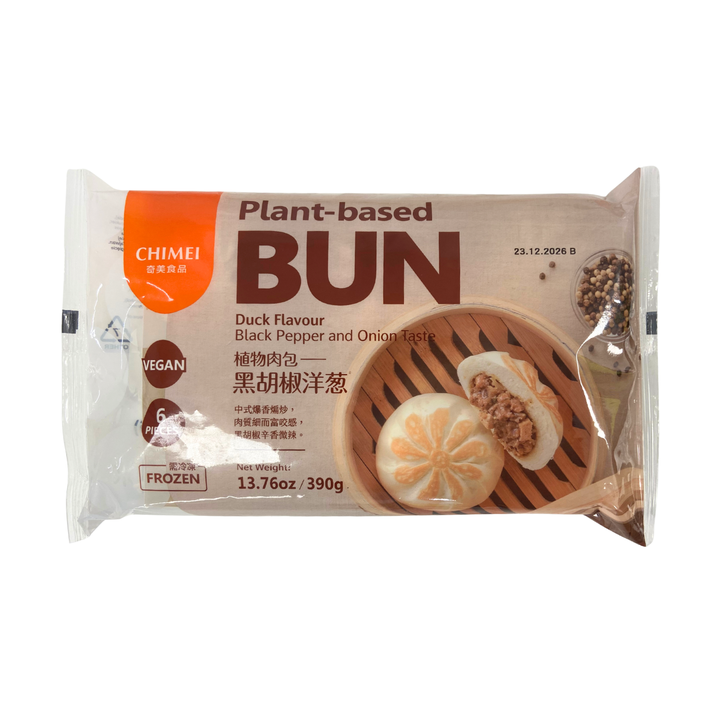 Chimei Plant-based Bun Black Pepper and Onion 390g *Best Before Date: 23/12/2026