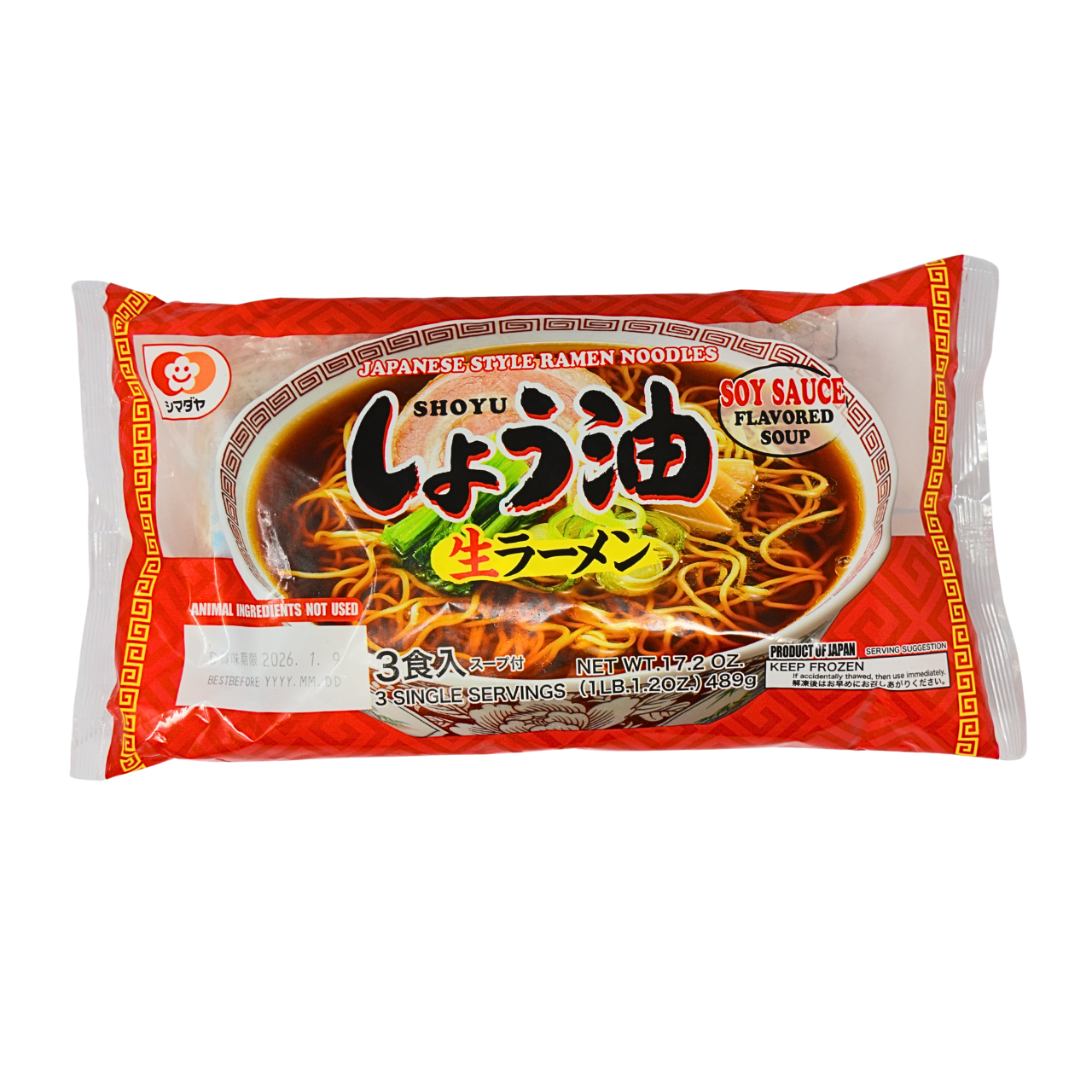 Shimadaya Shoyu Ramen with Soup 3 Servings