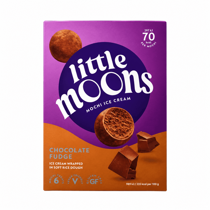 Little Moons Chocolate Fudge Ice Cream Mochi 6pc