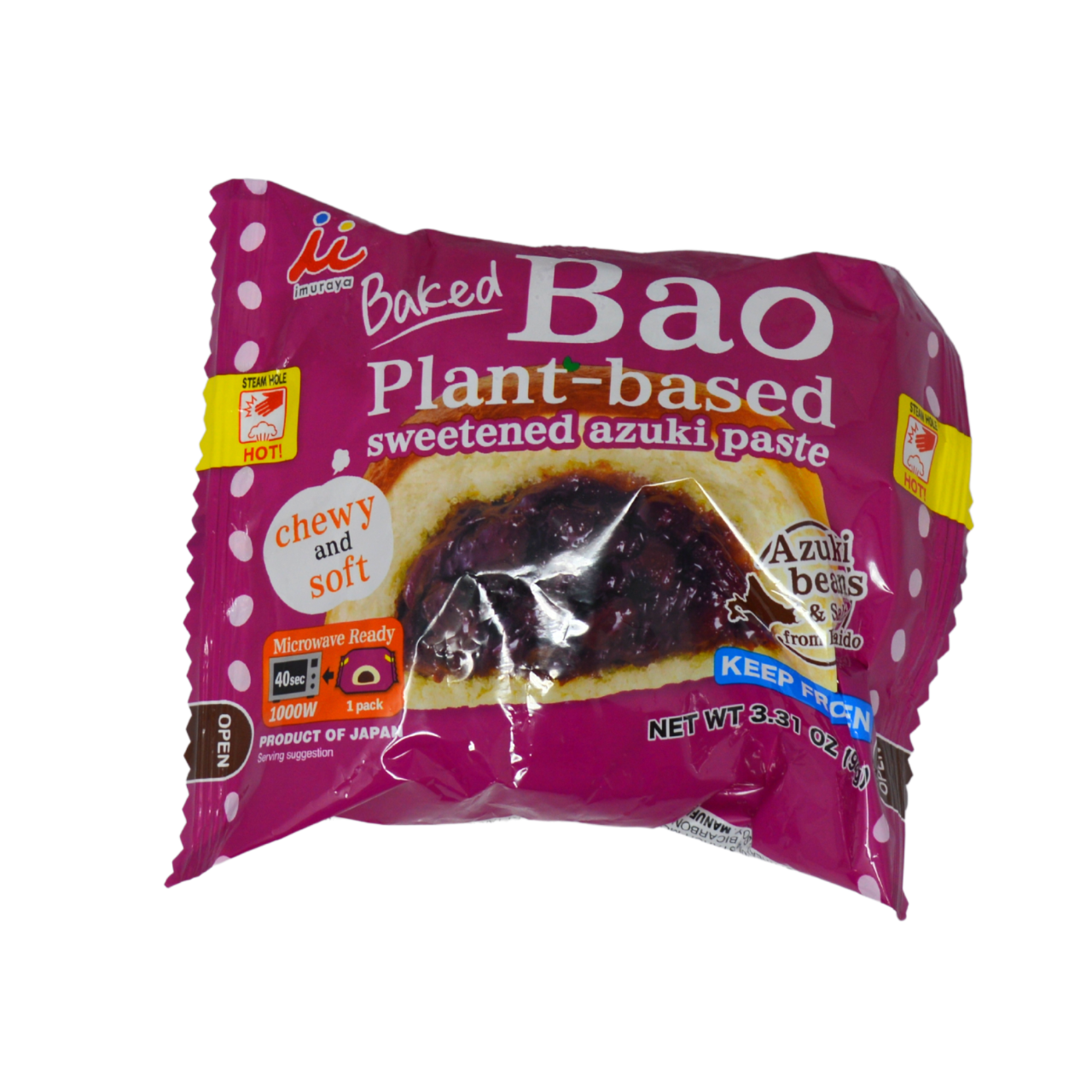 Imuraya Plant-based Bao Azuki Paste 1pc
