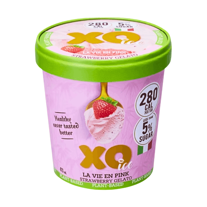 XO-Ice Strawberry Gelato (Plant Based) 473ml