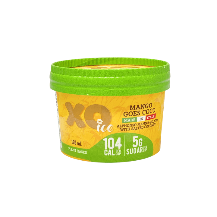 XO-Ice Mango Gelato with Salted Coconut (Plant Based) 160ml