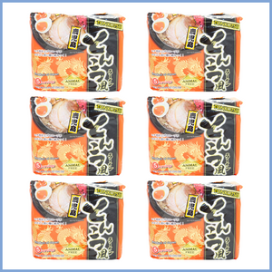 【Special Offer】 Higashi Foods Tonkotsufu Kagoshima Ramen 1 Case (5 portions x 6 packs)