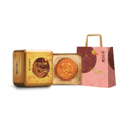 Mei-Xin (美心)白蓮蓉ダブル黄身月餅 (1個入) 185g　＊賞味期限：2026年10月20日
