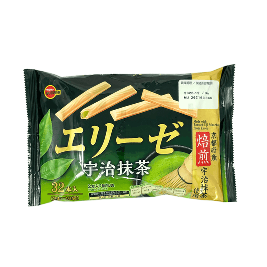Bourbon Elise Uji Matcha Wafer Rolls 115.2g