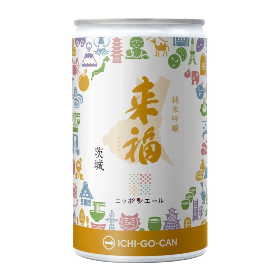 ICHI-GO-CAN Junmai Ginjo Raifuku -Sake 180ml 16%