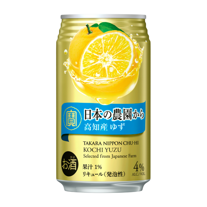 Takara Nippon Chu-Hi Kochi Yuzu Flavour Chu-Hi (Shochu Highball) 350ml 4%