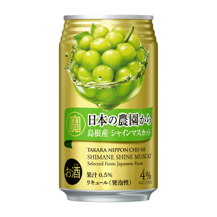 Takara Nippon Chu-Hi Shimane Muscat Flavour  Chu-Hi (Shochu Highball) 350ml 4% * Best Before Date: 31/10/2026