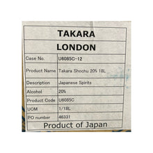 Load image into Gallery viewer, Takara Shochu - Sprits (with Gluten) 18L 20%
