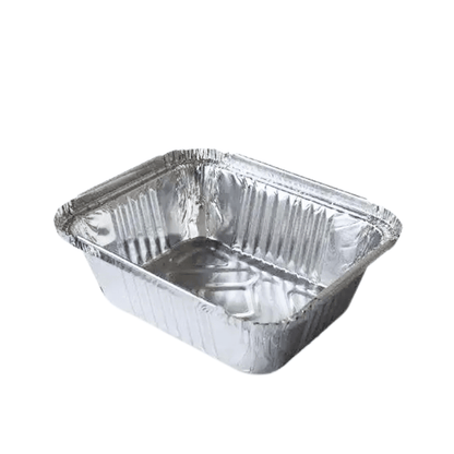 Satco No.6A Aluminium Foil Containers with Poly Lids – 500 Sets | Catering Takeaway Containers