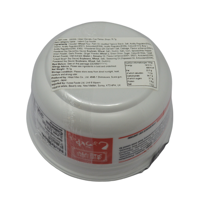Hikari Menraku Cup Ramen Shoyu 76.6g