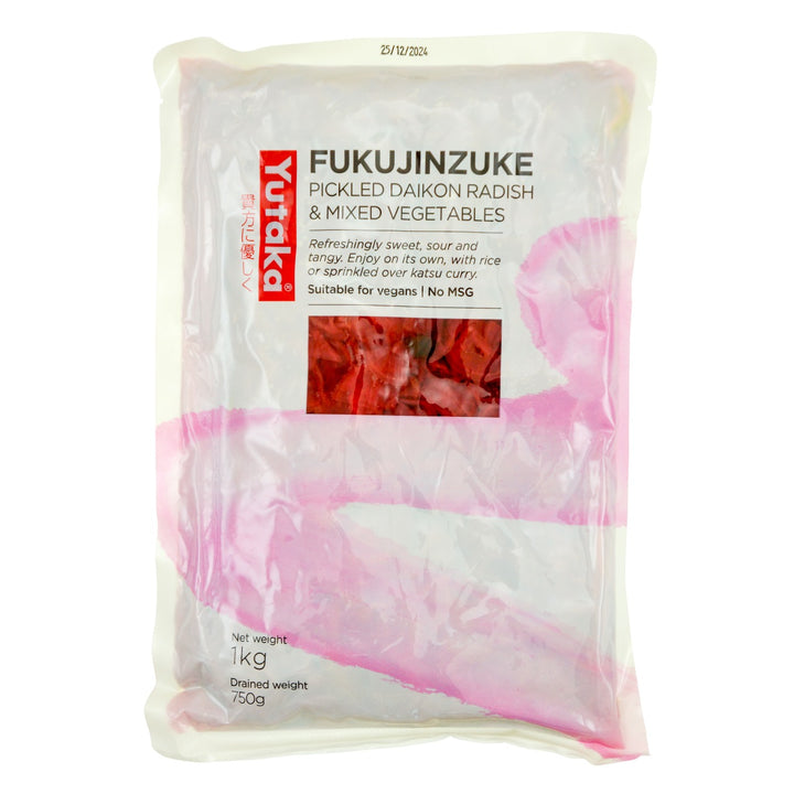 Yutaka Fukujinzuke No MSG Pickled Daikon Radish & Mixd Vegetables 1kg