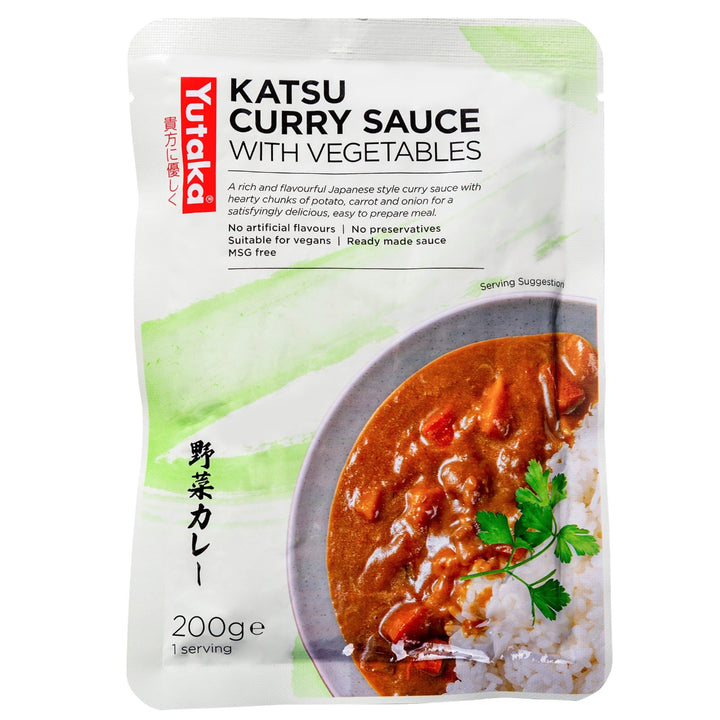 Yutaka カツカレー 野菜入り レトルトパウチ 和風カレー 200g ＊賞味期限：2026年7月24日