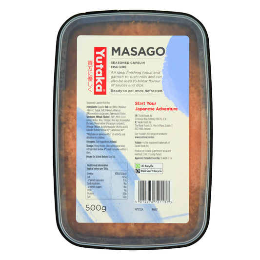 Yutaka Masago Orange - Seasoned Capelin Roe 500g