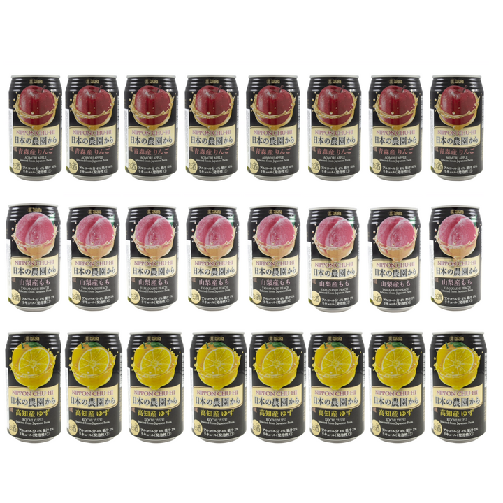 [Bundle]  Takara Nippon Chu-Hi Mixed Set 350ml 4% (24 Can Pack)