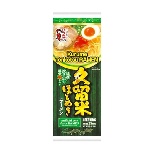 Itsuki Kurume Hotomeki Ramen - Plant Based Tonkotsu Flavour 105g *BEST BEFORE DATE – 01/11/2024