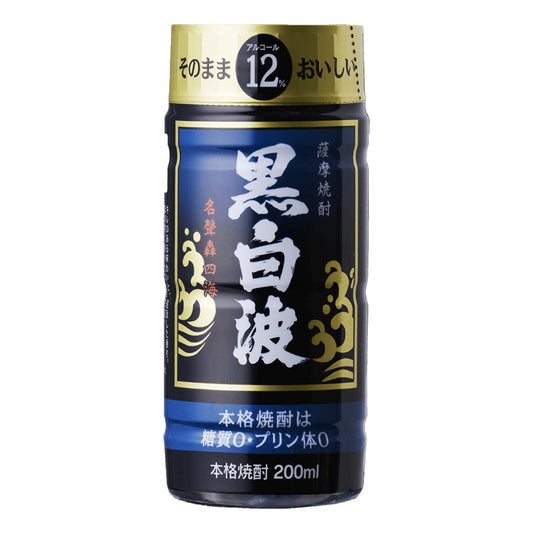 薩摩酒造 黒白波 芋焼酎 200ml 12%