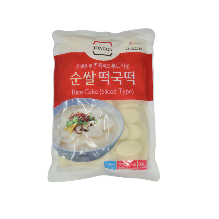 Daesang Jongga Rice Cake Sliced 500g
