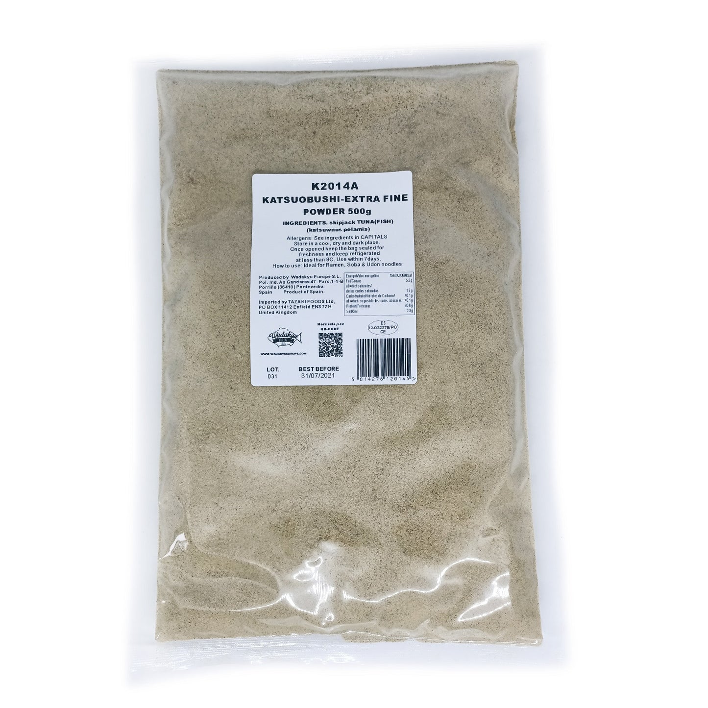 Wadakyu Katsuobushi Extra Fine Powder 500g