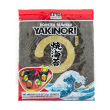 Load image into Gallery viewer, Kofuku nori Roasted Seaweed - Yakinori Red 10pc
