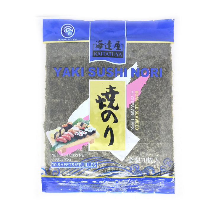 Kaitatuya Roasted Seaweed Blue Full Size 10pc *Best Before Date: 10/11/2026