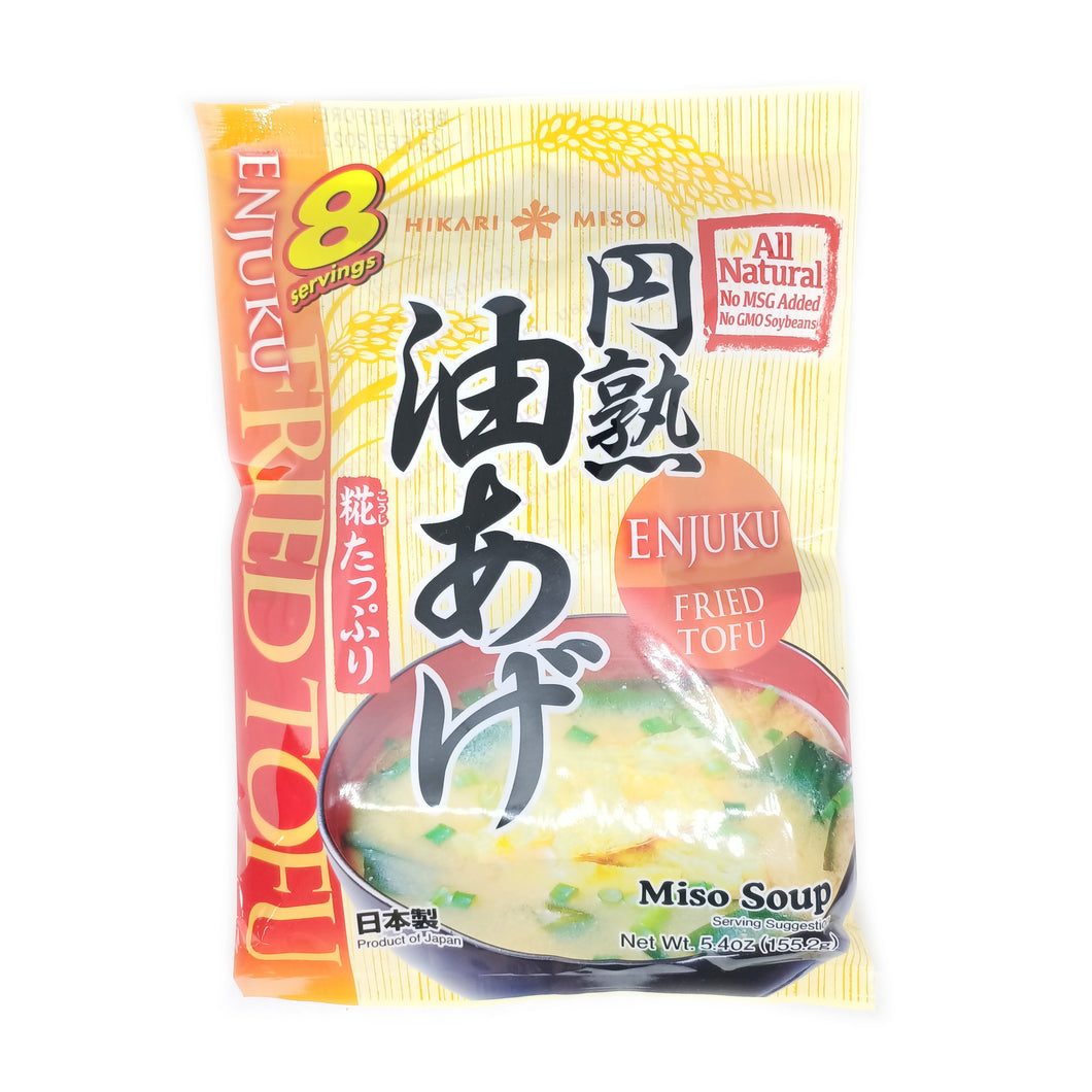 Hikari Instant Miso Soup with Fried Tofu -Enjuku Aburaage 8pc