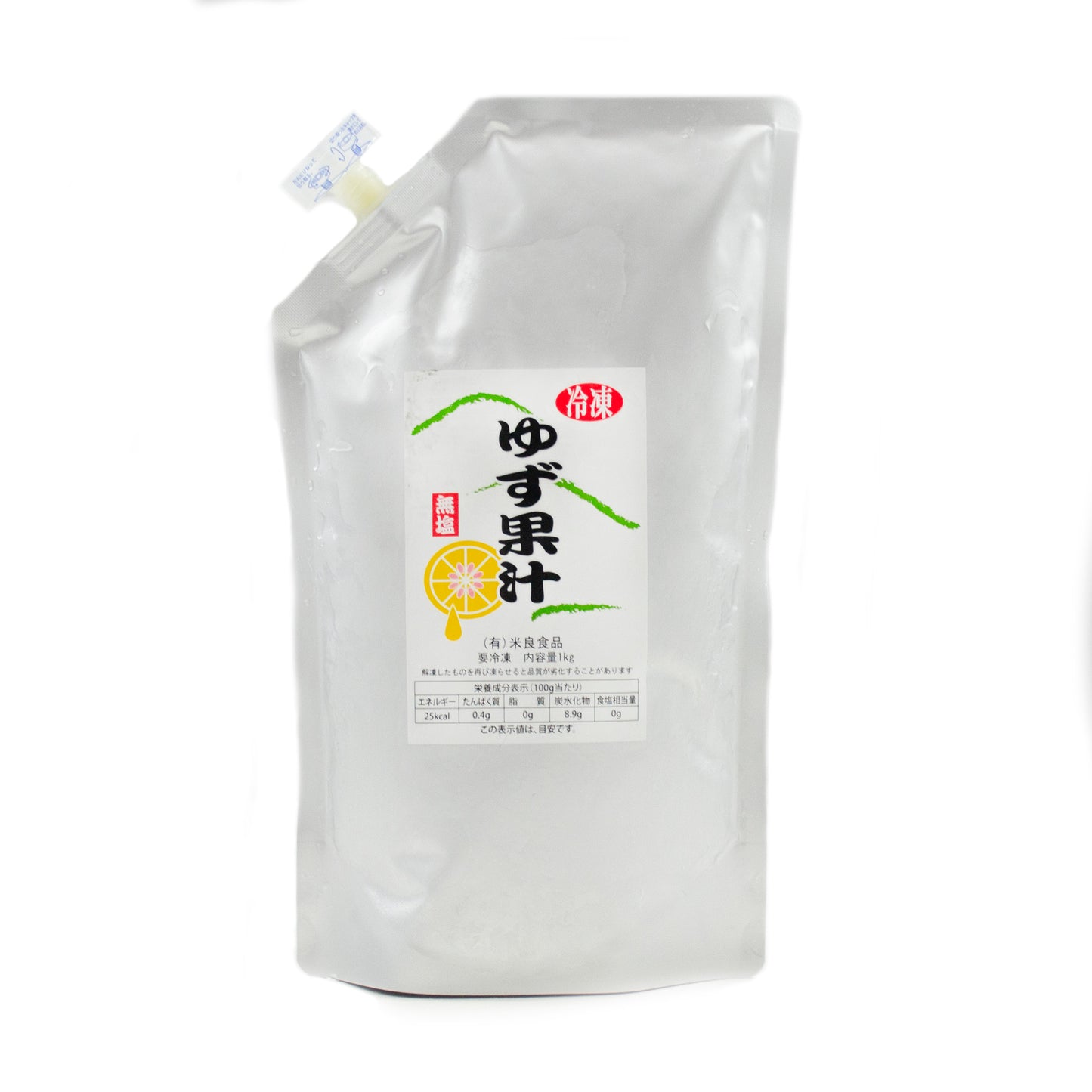 米良食品 ゆず果汁 100% カウパック入 1kg