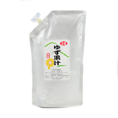 米良食品 ゆず果汁 100% カウパック入 1kg