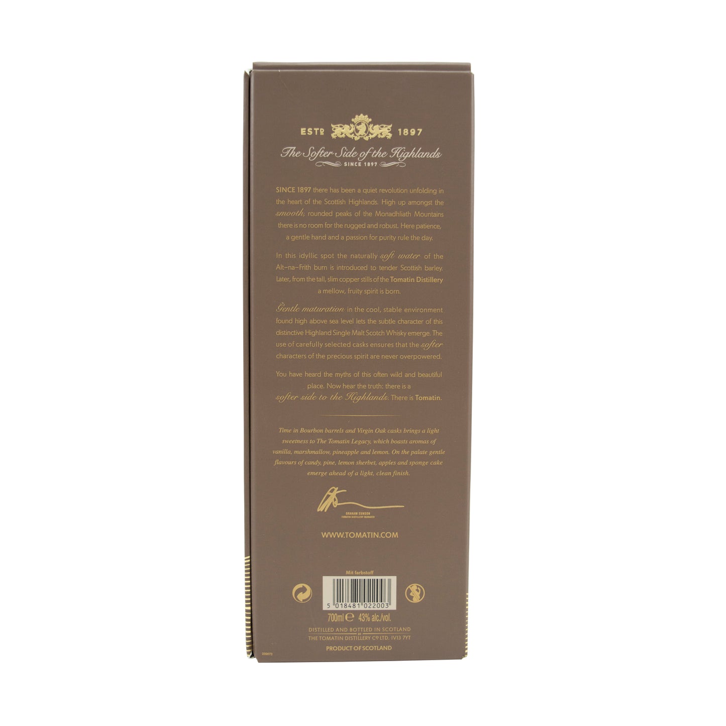 Tomatin Legacy Whisky 700ml 43%