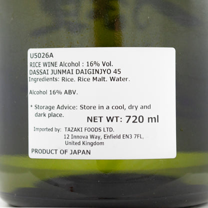 獺祭 45 純米大吟醸 720ml 16%