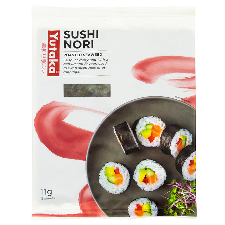 Yutaka Sushi Nori Roasted Seaweed 11g (5 Sheets)