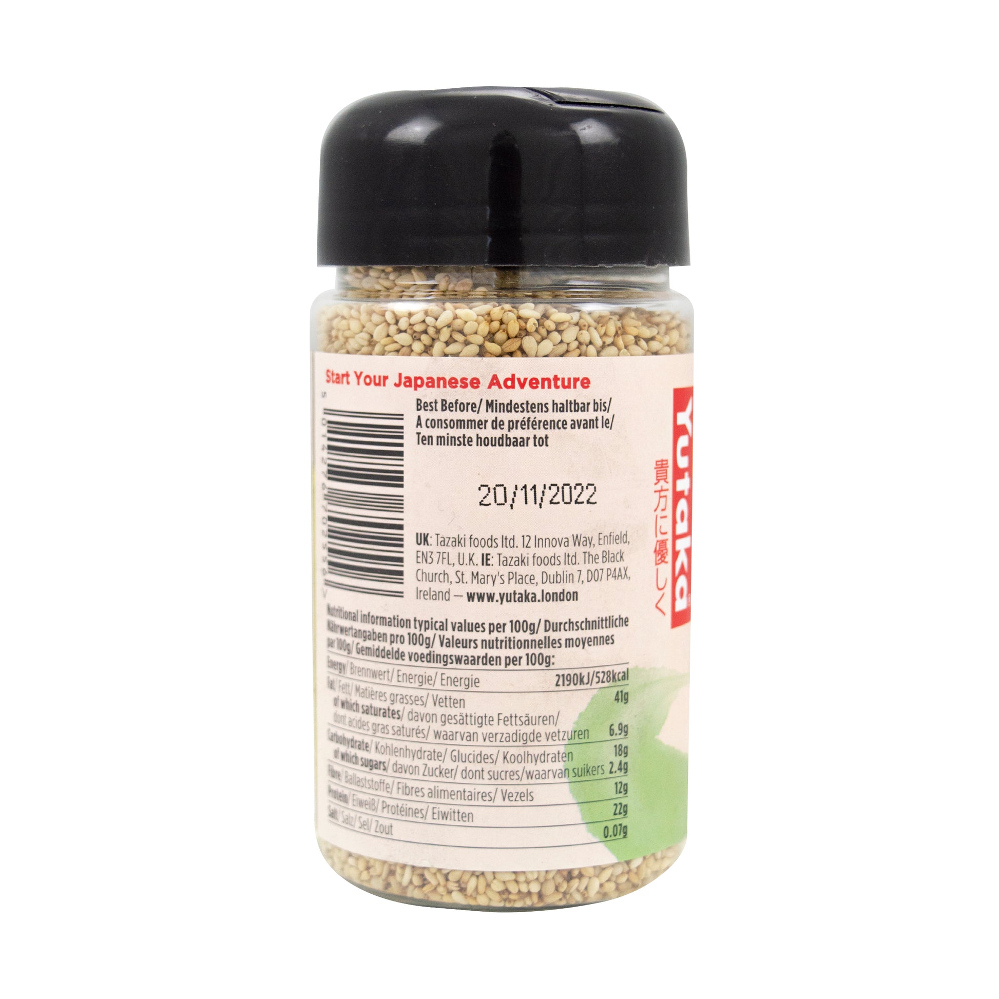 Yutaka Roasted White Sesame Seeds 100g 1