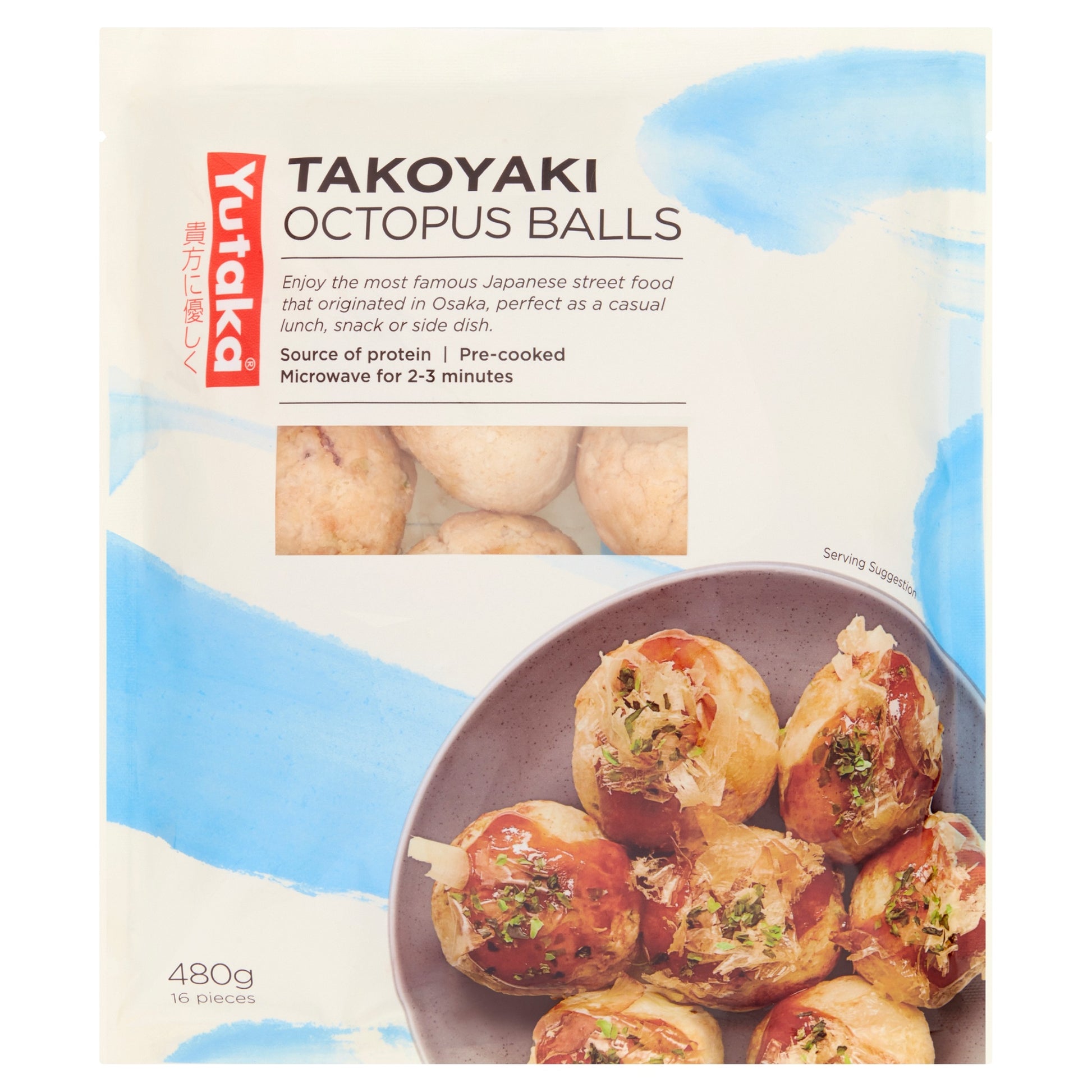 Yutaka Takoyaki Octopus Balls 480g (16pc)